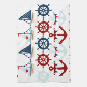 Linge De Cuisine Le thème nautique d'été ancre des barres de (Vertical)