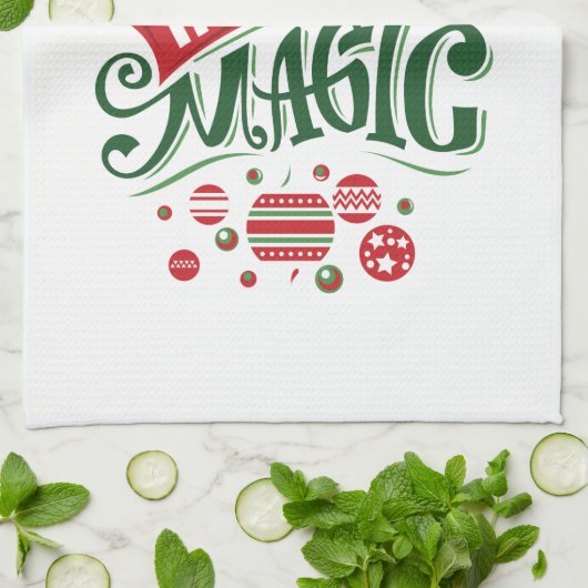 Linge De Cuisine Le Typographe du Magic Christmas (Plié)