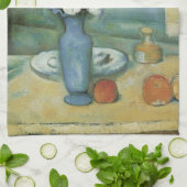 Linge De Cuisine Le Vase Bleu (Fleurs et Fruits) par Paul Cezanne (Plié)