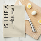 Linge De Cuisine Le vin est la réponse drôle citation de vin (Quart Plié)