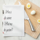 Linge De Cuisine Le vin est le vin drôle de question indiquant des (Quart Plié)