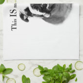 Linge De Cuisine Le visage joyeux de Bulldog (Plié)