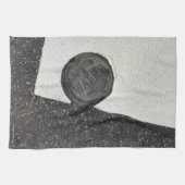 Linge De Cuisine L'Eau noire et blanche (Horizontal)