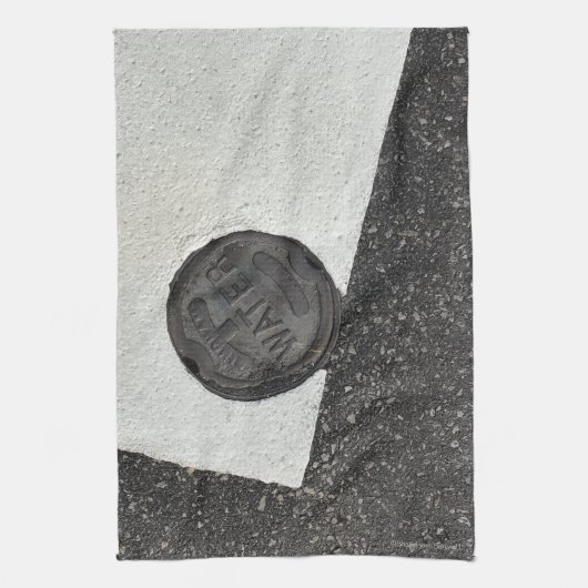 Linge De Cuisine L'Eau noire et blanche (Vertical)