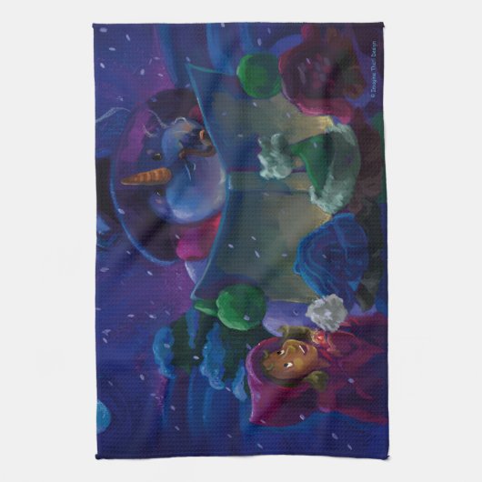 Linge De Cuisine Lecture hivernale (Vertical)