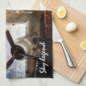 Linge De Cuisine Légende Sky (Quart Plié)