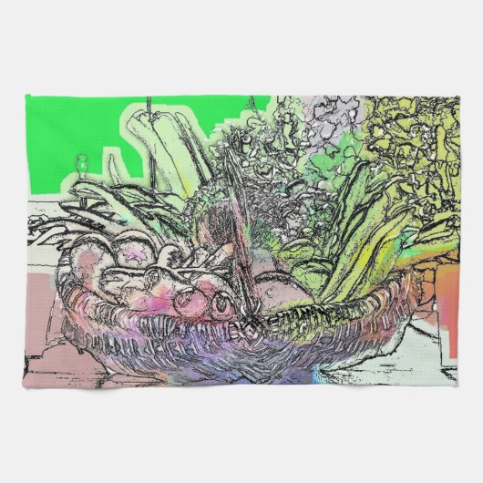 LINGE DE CUISINE LÉGUMES (Horizontal)