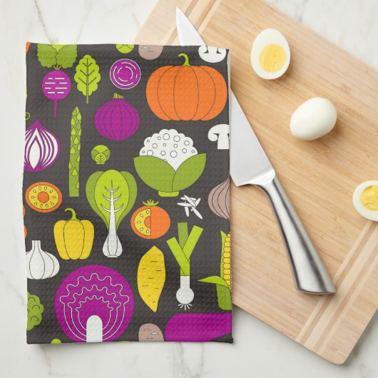 Linge De Cuisine Légumes  (Quart Plié)