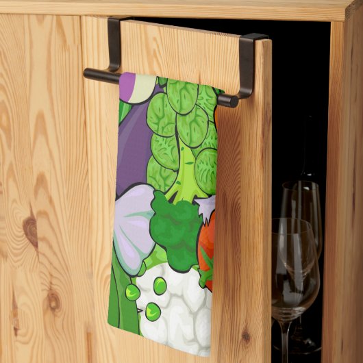 Linge De Cuisine Légumes (Pliage en tiers)
