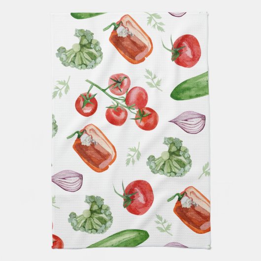 Linge De Cuisine Légumes frais du marché (Vertical)