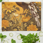 Linge De Cuisine L'Élégant faisan William Morris Inspiré (Plié)