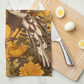 Linge De Cuisine L'Élégant faisan William Morris Inspiré (Quart Plié)