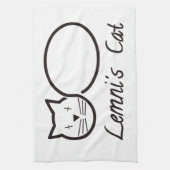 Linge De Cuisine lemniscate le chat de lemni (Vertical)