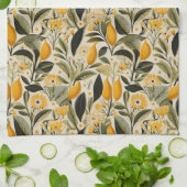 Linge De Cuisine Lemon Botanical Grove (Plié)