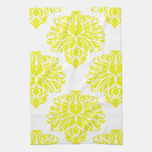 Linge De Cuisine Lemon Elegant Damask