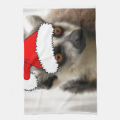 Linge De Cuisine Lemur de Noël (Vertical)