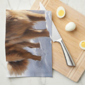 Linge De Cuisine Leonberger Laissez-le neiger Noël (Quart Plié)