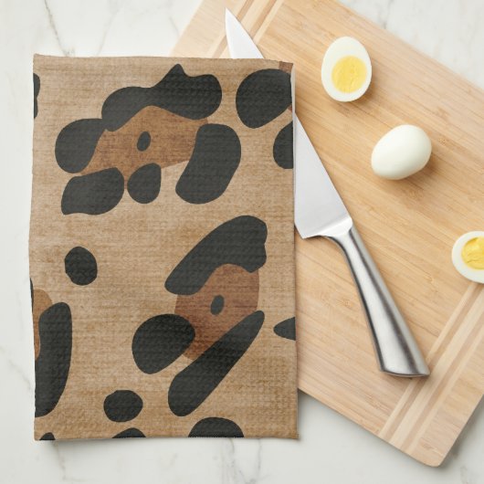 LINGE DE CUISINE LÉOPARD (Quart Plié)