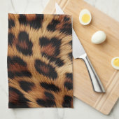 Linge De Cuisine Léopard à crème Brown chic (Quart Plié)