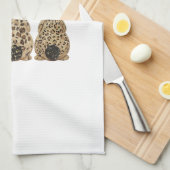 Linge De Cuisine Leopard Cute Bunny Bow Funny Christian Easter Day  (Quart Plié)