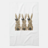 Linge De Cuisine Leopard Cute Bunny Bow Funny Christian Easter Day  (Vertical)