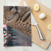 Linge De Cuisine Leopard dans le Carré du Times (Quart Plié)