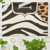 Linge De Cuisine Leopard et Zebra (Plié)