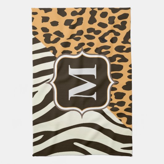 Linge De Cuisine Leopard et Zebra (Vertical)