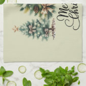 Linge De Cuisine Leopard Merry Christmas Tree Coquette Bow Xmas (Plié)