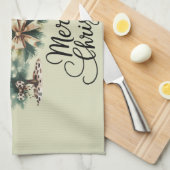 Linge De Cuisine Leopard Merry Christmas Tree Coquette Bow Xmas (Quart Plié)