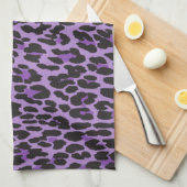 Linge De Cuisine Leopard Print, Léopard Spots, Purple Leopard (Quart Plié)