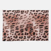 Linge De Cuisine Léopard rose rose (Horizontal)