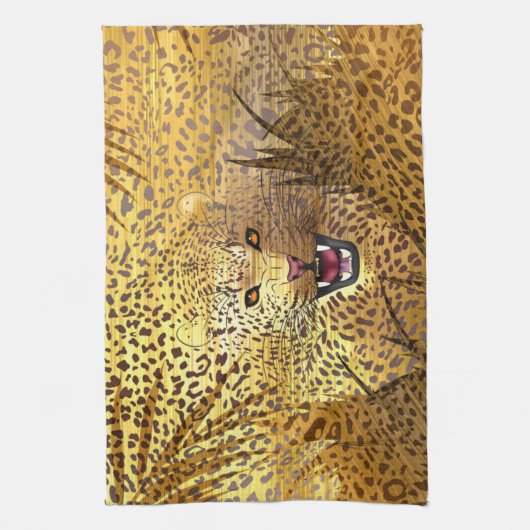 Linge De Cuisine Léopard Territoire 1 (Vertical)