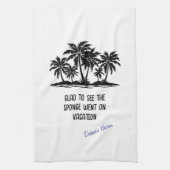 Linge De Cuisine L'Éponge est allée en vacances (Vertical)