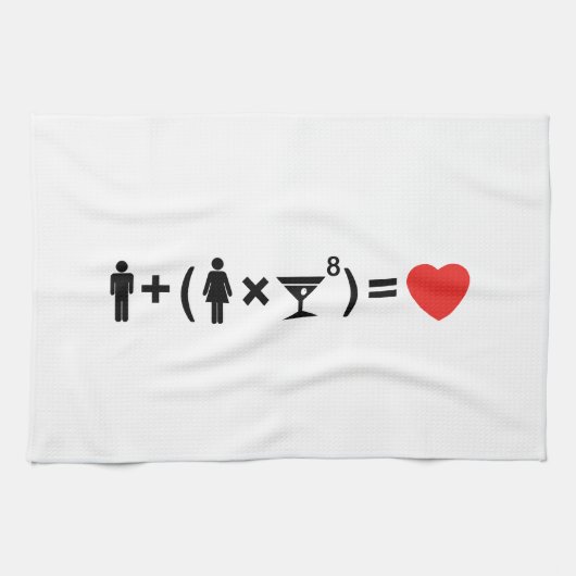 Linge De Cuisine L'équation d'amour pour les femmes (Horizontal)
