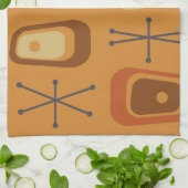 Linge De Cuisine L'ère rétro atomique de l'espace Orange (Plié)