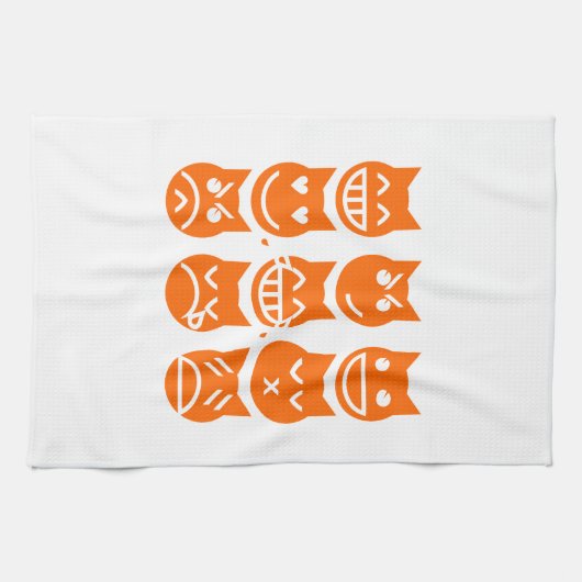 Linge De Cuisine Les 9 vies du chat Emoji (Horizontal)