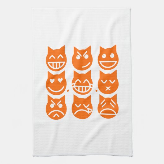 Linge De Cuisine Les 9 vies du chat Emoji (Vertical)