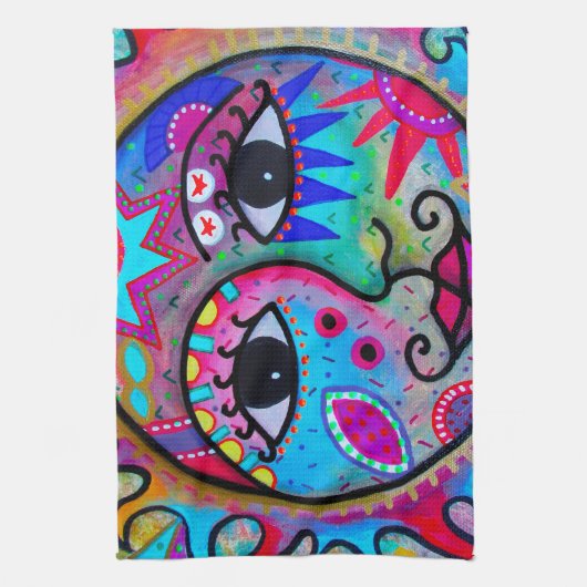 LINGE DE CUISINE LES AMANTS EXPOSENT AU SOLEIL ET MUSARDENT (Vertical)