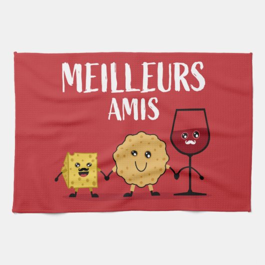 Linge De Cuisine Les amateurs de fromage français (Horizontal)