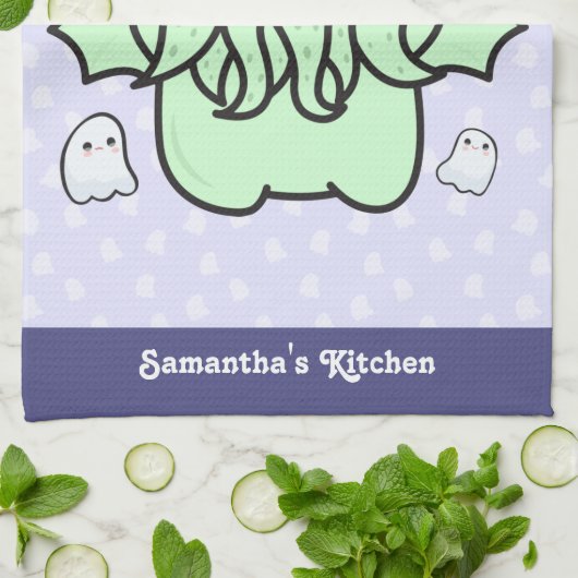 Linge De Cuisine Les âmes sont Yummy Cute Cthulhu (Plié)