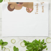 Linge De Cuisine Les amis font la vie Portable Citation Inspiration (Plié)