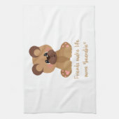 Linge De Cuisine Les amis font la vie Portable Citation Inspiration (Vertical)