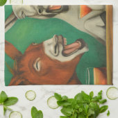 Linge De Cuisine Les ânes riants (Plié)