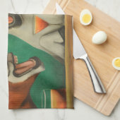 Linge De Cuisine Les ânes riants (Quart Plié)