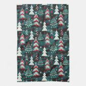 Linge De Cuisine Les arbres de Noël. (Vertical)
