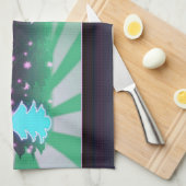 Linge De Cuisine Les arbres de Noël dans les tons verts (Quart Plié)