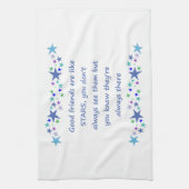 Linge De Cuisine Les bons amis sont comme Stars Inspirational Citat (Vertical)