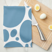 Linge De Cuisine Les bulles de Denim Bule (Quart Plié)