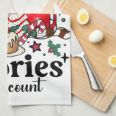 Linge De Cuisine Les calories de Noël ne comptent pas (Quart Plié)